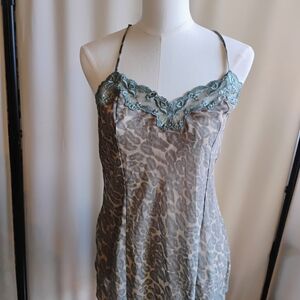 Victoria's Secret Animal Print Chemise with Lace